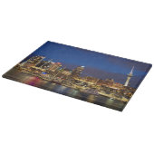 Auckland Night Skyline Schneidebrett (Ecke)
