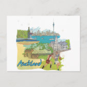 Auckland Postkarte (Vorderseite)