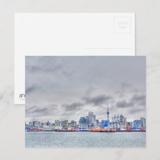 Auckland Postkarte (Vorne/Hinten)