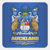Auckland Quadratischer Aufkleber (Vorderseite)