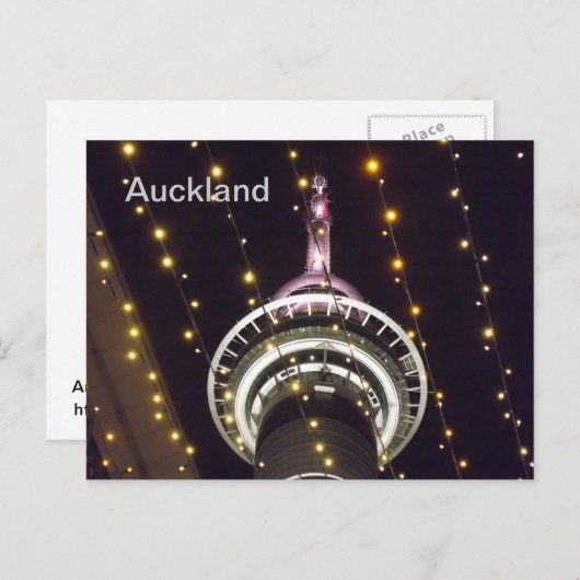 Auckland Sky Tower, NZ Postkarte (Vorne/Hinten)