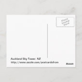Auckland Sky Tower, NZ Postkarte (Rückseite)