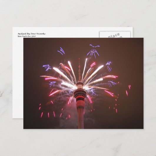 Auckland Sky Tower Postkarte (Vorne/Hinten)
