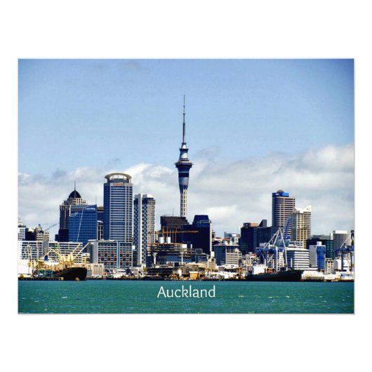 Auckland Skyline Fotodruck (Vorne)