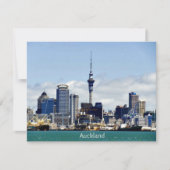 Auckland Skyline Karte (Vorderseite)