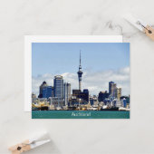 Auckland Skyline Karte (Vorderseite/Rückseite Beispiel)