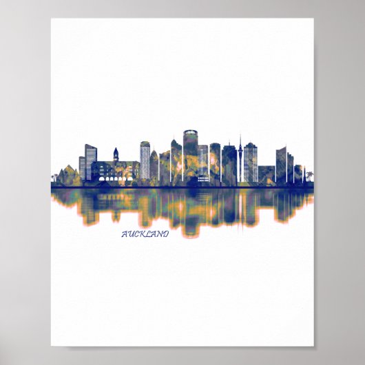 Auckland Skyline Poster (Vorne)