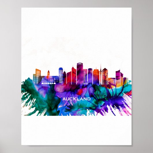 Auckland Skyline Poster (Vorne)