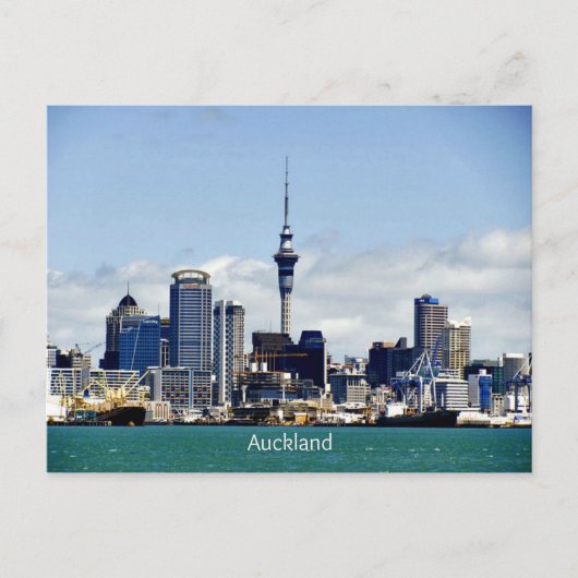 Auckland Skyline Postkarte (Vorderseite)