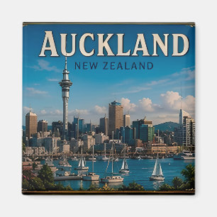🧲 Auckland Skyline Urlaubserinnerung Neuseeland � Magnet