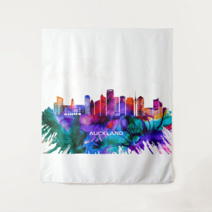 Auckland Skyline Wandteppich