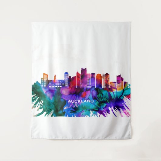 Auckland Skyline Wandteppich (Vorderseite)