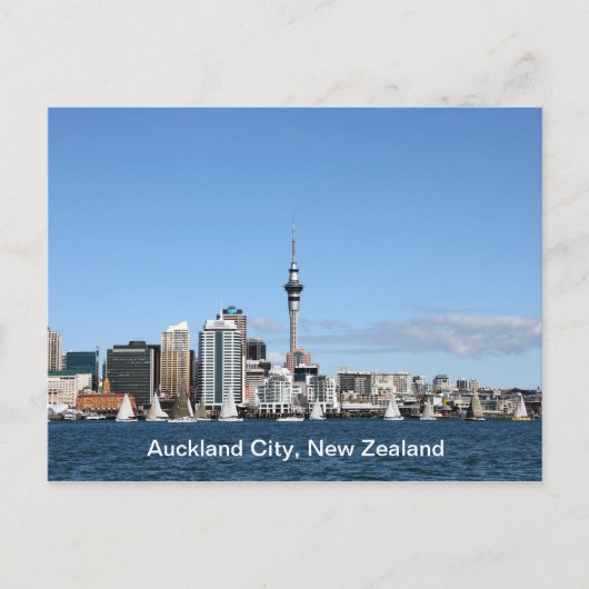 Auckland-Stadt, Neuseeland bis zum Tag Postkarte (Vorderseite)