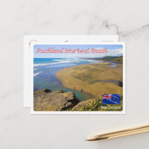 Auckland - Strand von Muriwai - Neuseeland - Postkarte