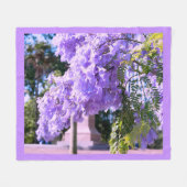 Aucklands Lila Prinzessenbaum Fleecedecke (Vorderseite (Horizontal))