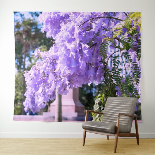 Aucklands Lila Prinzessenbaum Wandteppich (Beispiel (Horizontal))