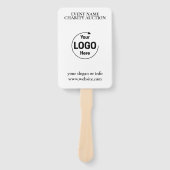 Auction Paddle | Charity Event Bid Modern Logo  Fächer (Vorderseite)