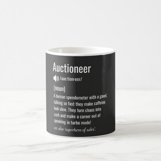 Auctioneer Appreciation Real Estate Kaffeetasse (Mittel)