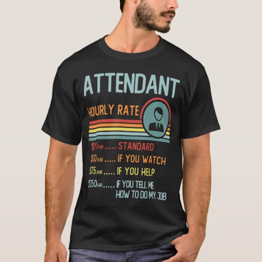 Auctioneer Hourly Rate T-Shirt Retro Job Title (Vorderseite)