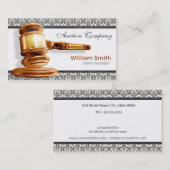 Auctioneer Services Visitenkarte (Vorne/Hinten)