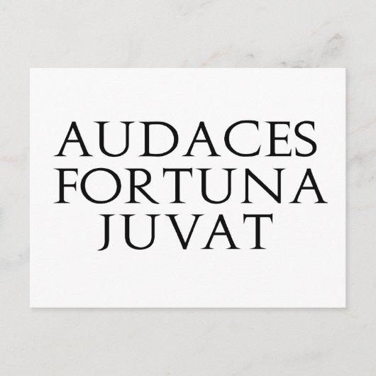 Audaces Fortuna Juvat Postkarte (Vorderseite)