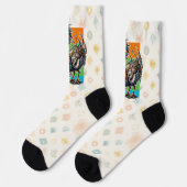 Audacious Avian Socken (Linkes Detail)