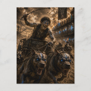 Audacity / Jockey / Hunde Rennen Postkarte