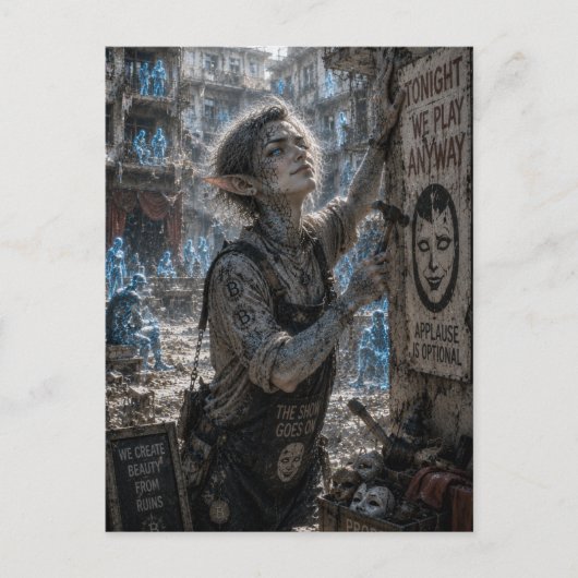 Audacity / Theaterarbeiter / Wohngebäude Postkarte (Vorderseite)