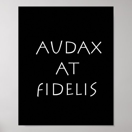 Audax auf Fidelis Poster (Vorne)