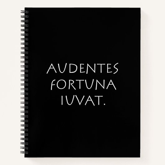 Audentes Schicka iuvat Notizblock (Vorderseite)