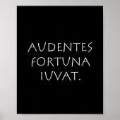 Audentes Schicka iuvat Poster (Vorne)