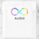 Audhd (adhd und autistisch) Neurovielfalt Rechteckiger Aufkleber (Tasche)