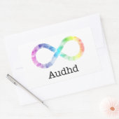 Audhd (adhd und autistisch) Neurovielfalt Rechteckiger Aufkleber (Umschlag)