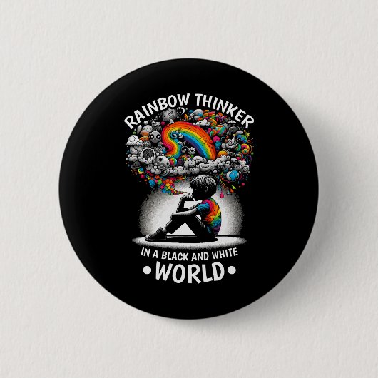 Audhd Autismus Adhd Autistic Spectrum Neurodiversi Button (Vorderseite)