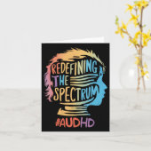 Audhd Autismus Adhd Autistic Spectrum Neurodiversi Karte (Gelbe Blume)