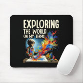Audhd Autismus Adhd Autistic Spectrum Neurodiversi Mousepad (Mit Mouse)