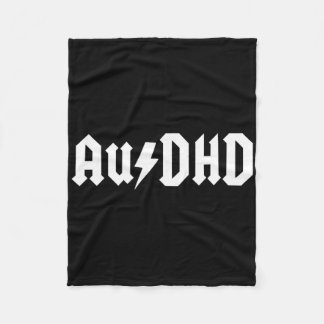 Audhd Autismus + Adhs Beide Neurodivergente Blitze Fleecedecke