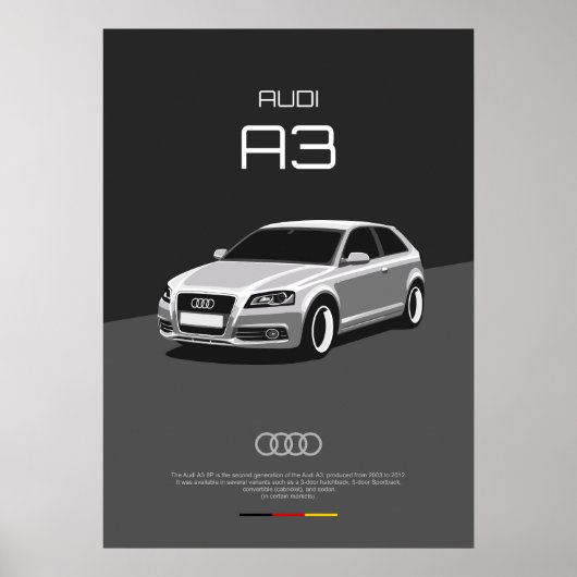 Audi A3 8P Poster (Vorne)