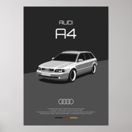 Audi A4 B5 Poster