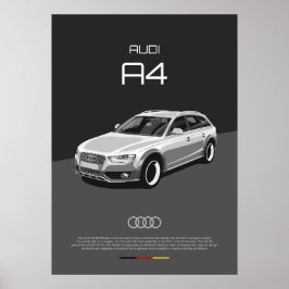 Audi A4 B8 Allroad Poster