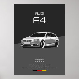 Audi A4 B9 Poster