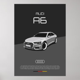 Audi A6 C8 Poster
