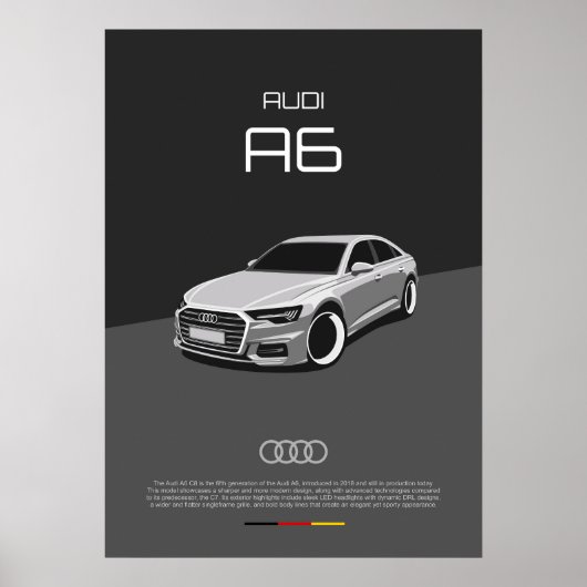 Audi A6 C8 Poster (Vorne)