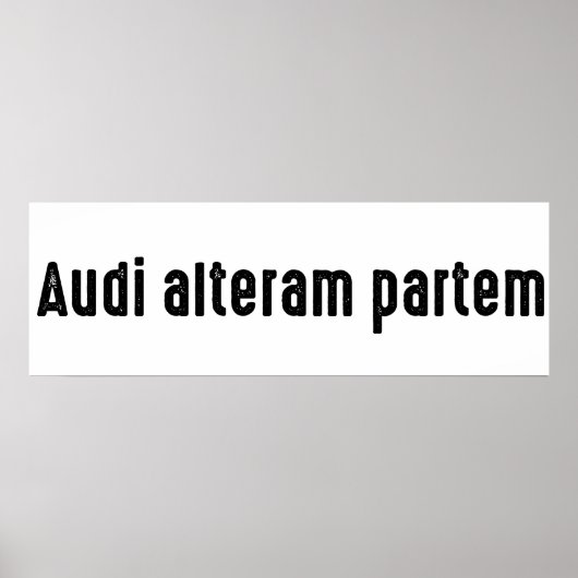 audi-Alternativpartem Poster (Vorne)