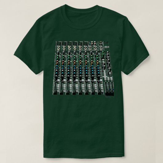 Audio-Amp-Audioingenieur Mix Console Recording Eng T-Shirt (Design vorne)