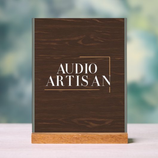 Audio Artisan Acrylschild (Neutral)