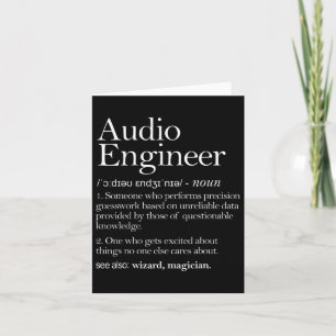 Audio Audio Definition Bekleidung Karte