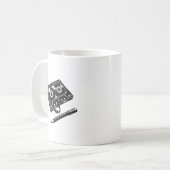 Audio-Band mit lustigem Panzerdesign" Kaffeetasse (Vorderseite Links)