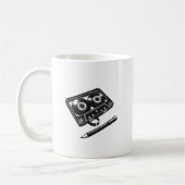 Audio-Band mit lustigem Panzerdesign" Kaffeetasse (Links)