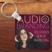 Audio Branding Podcast Keychain Schlüsselanhänger (Vorderseite)